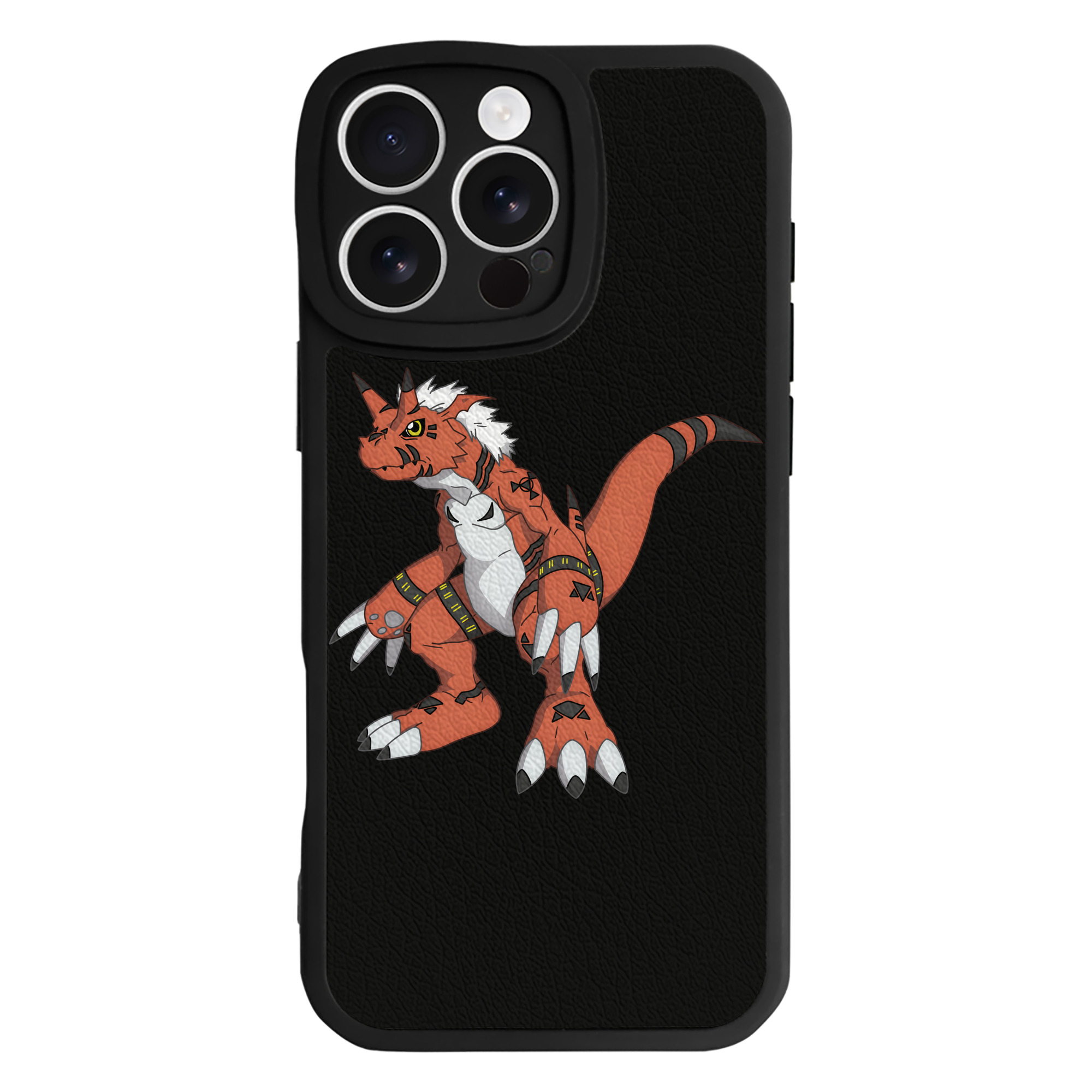 （画像用） Digimon デジタルモンスター/デジモン 【iPhone 16シリーズ対応】シリコンスマホケース（レザー調） 材質：シリコン